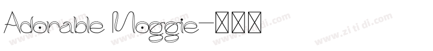 Adorable Moggie字体转换